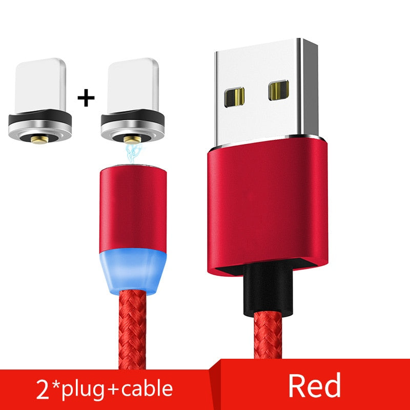 1M Magnetic Cable USB Type C & Micro USB Cable for Samsung Xiaomi Huawei Magnetic Charging Phone Cable