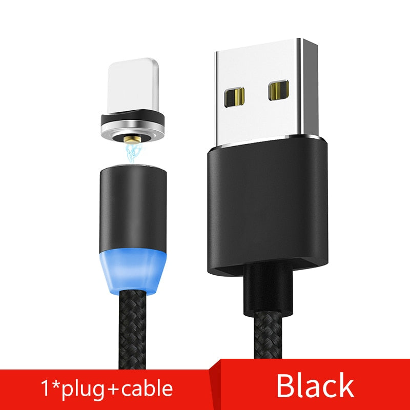 1M Magnetic Cable USB Type C & Micro USB Cable for Samsung Xiaomi Huawei Magnetic Charging Phone Cable