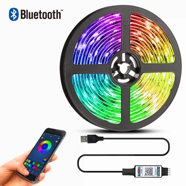 10M 5M Led Strip Light RGB Infrared Bluetooth ontroller luces Luminous Decoration For Living Room 5050 Ribbon Lighting Fita Lamp