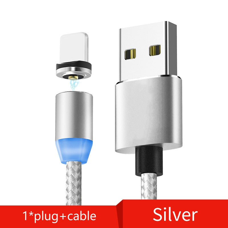 1M Magnetic Cable USB Type C & Micro USB Cable for Samsung Xiaomi Huawei Magnetic Charging Phone Cable