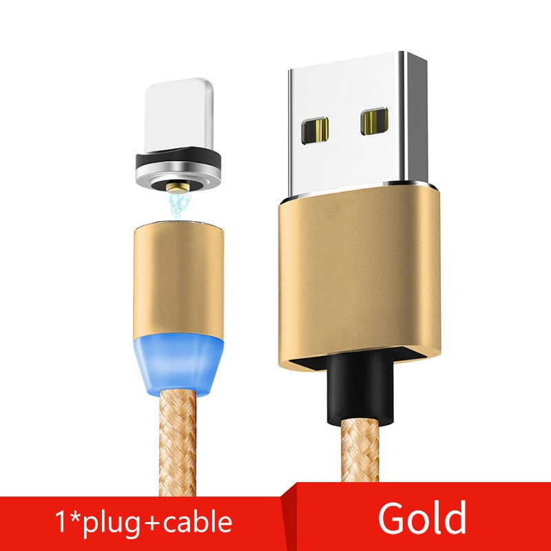 1M Magnetic Cable USB Type C & Micro USB Cable for Samsung Xiaomi Huawei Magnetic Charging Phone Cable