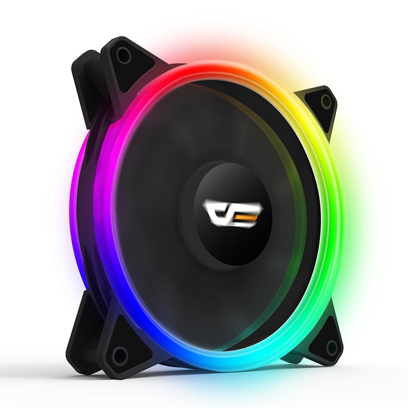 Darkflash DR12PRO 120mm Cooling Fan RGB pc gamer Adjust Speed Double halo Cooler argb Adjustable computer Case Fan ventilador